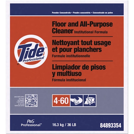 Tide Floor/All-purpose Cleaner, Powder, Tide, 36 lb, WE PGC02364